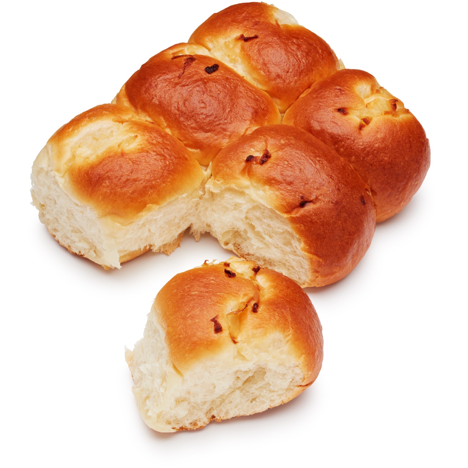 The Bread Gal Bakery Breakaway Rolls, Onion Brioche