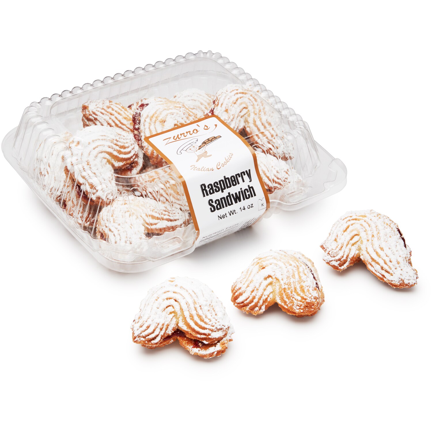 Zurro's Italian Sandwich Cookies, Raspberry