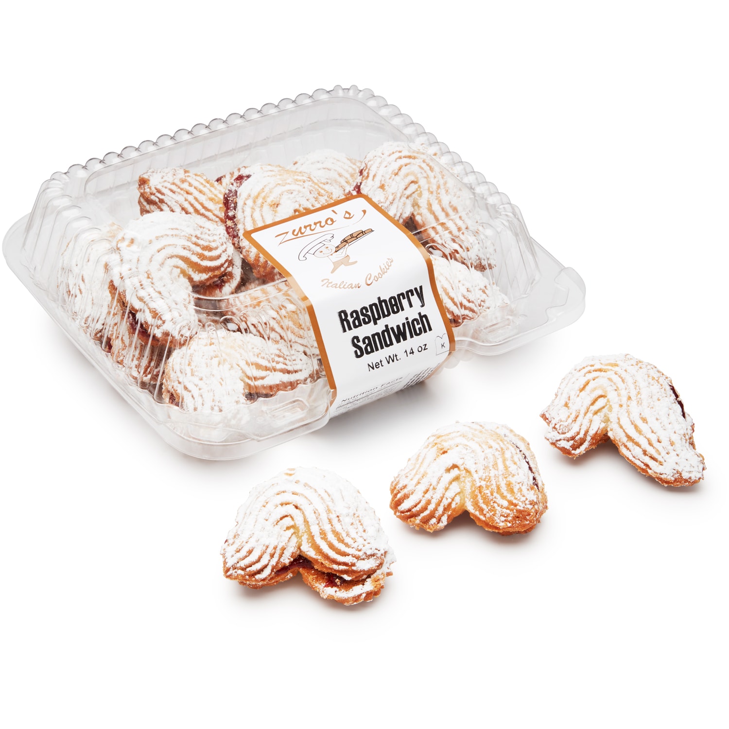 Zurro's Italian Sandwich Cookies, Raspberry
