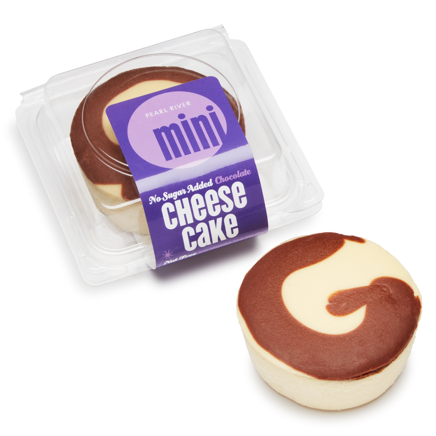 Pearl River Mini No Sugar Added Cheesecake, Chocolate, Frozen