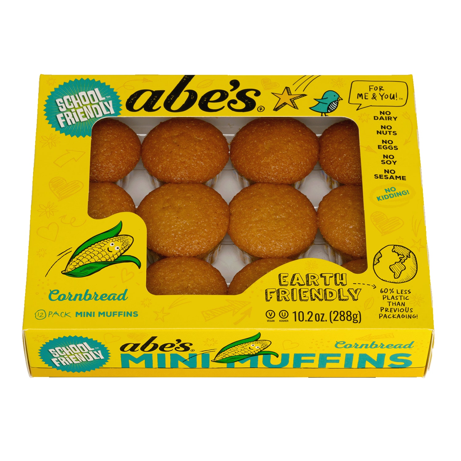Abe's Cornbread Mini Muffins, Frozen