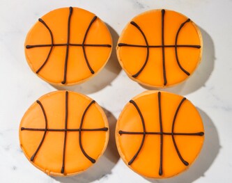 FreshDirect Basketball Cookies, 4-Pack