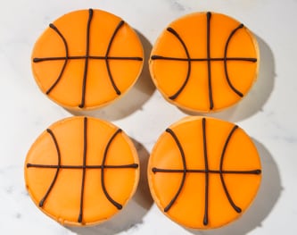 FreshDirect Basketball Cookies, 4-Pack