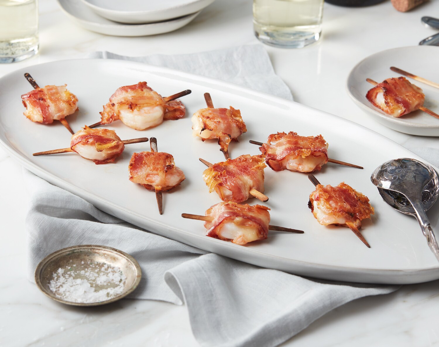 Bacon Wrapped Shrimp with Pepper Jack Cheese