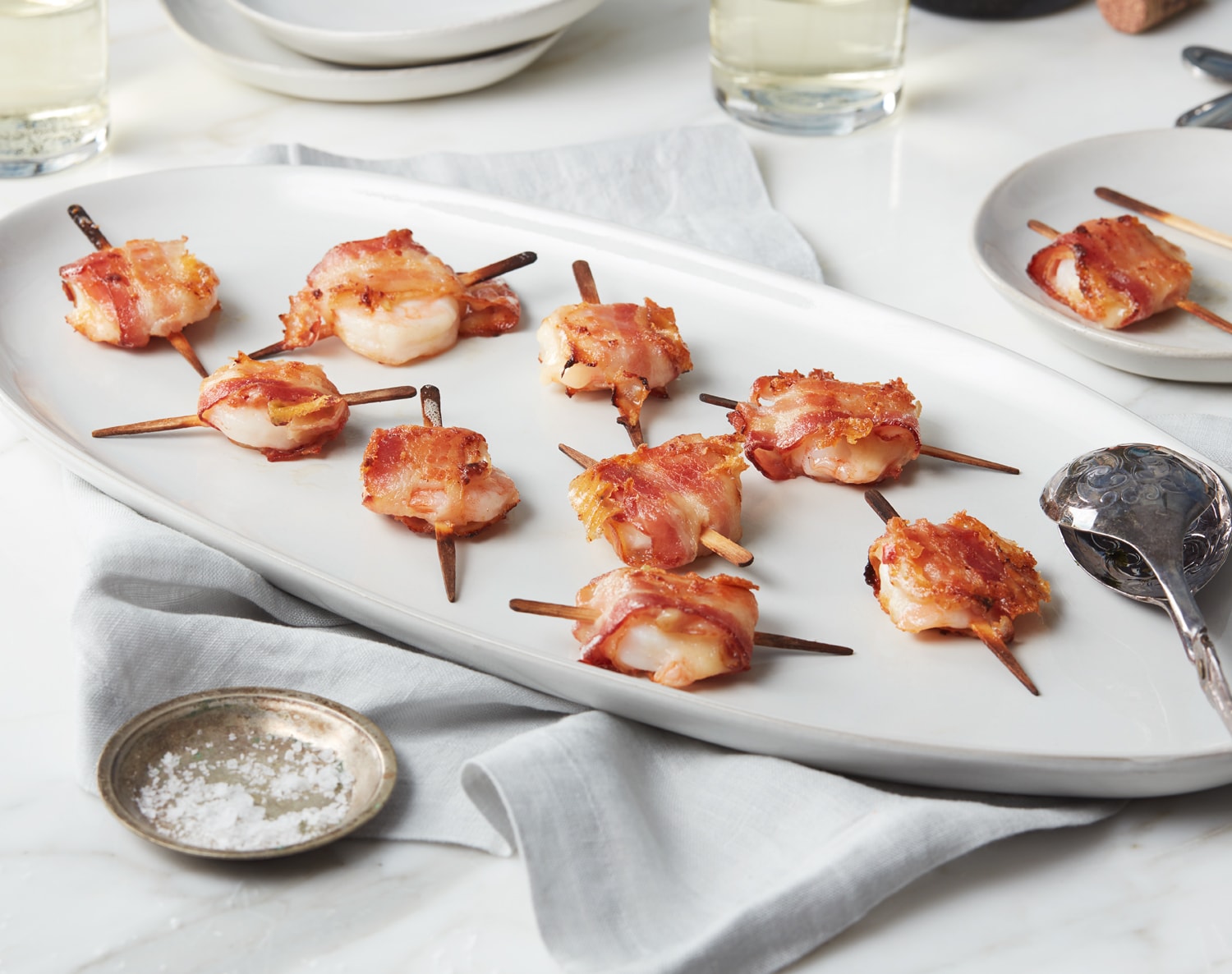 Bacon Wrapped Shrimp with Pepper Jack Cheese
