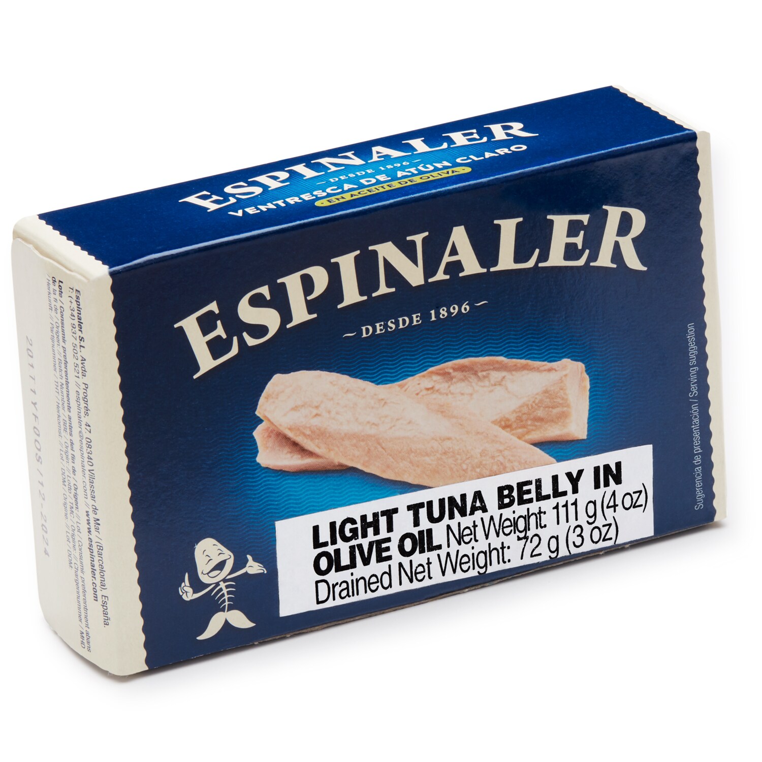 Espinaler Light Tuna Belly in Olive Oil