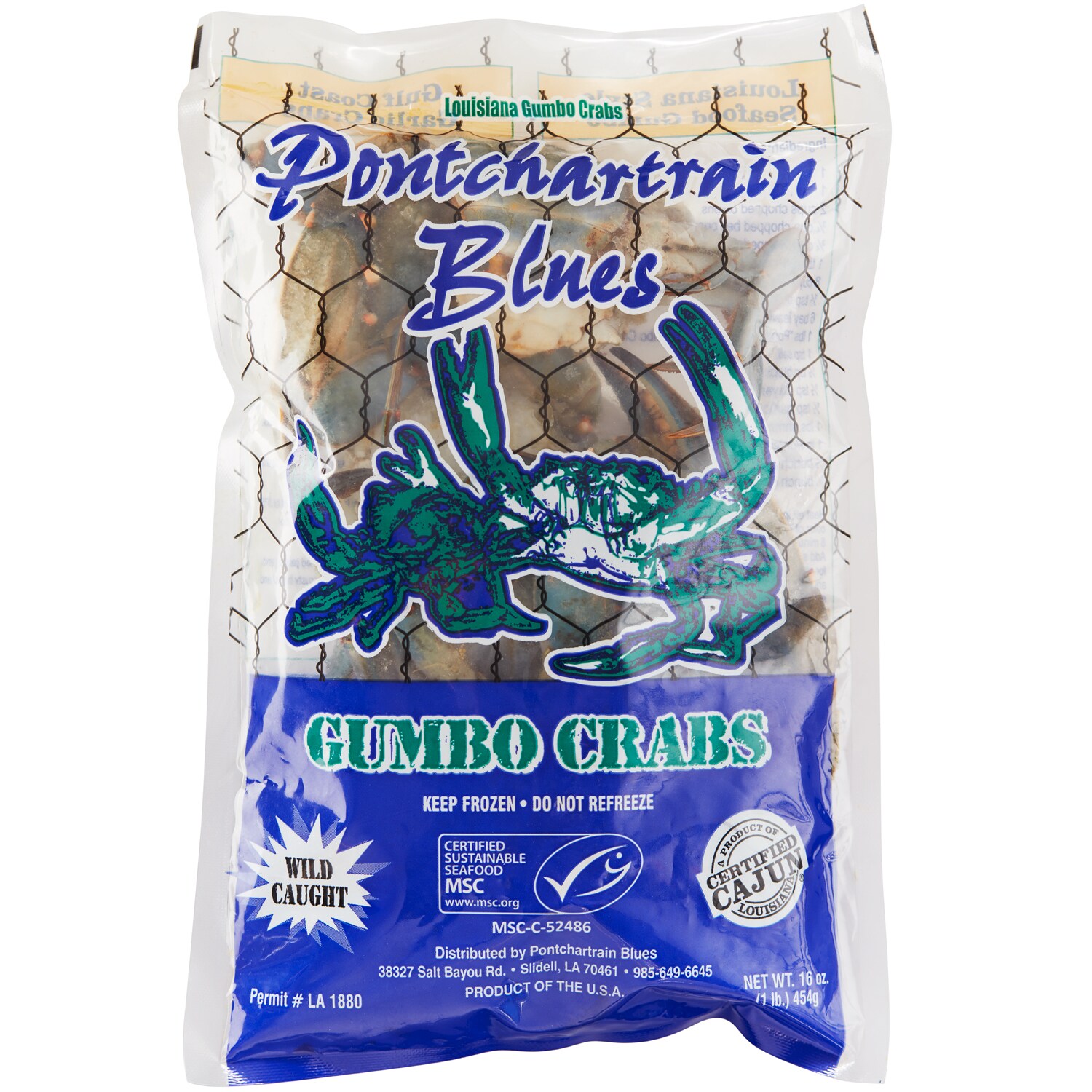 Gumbo Crabs, Frozen