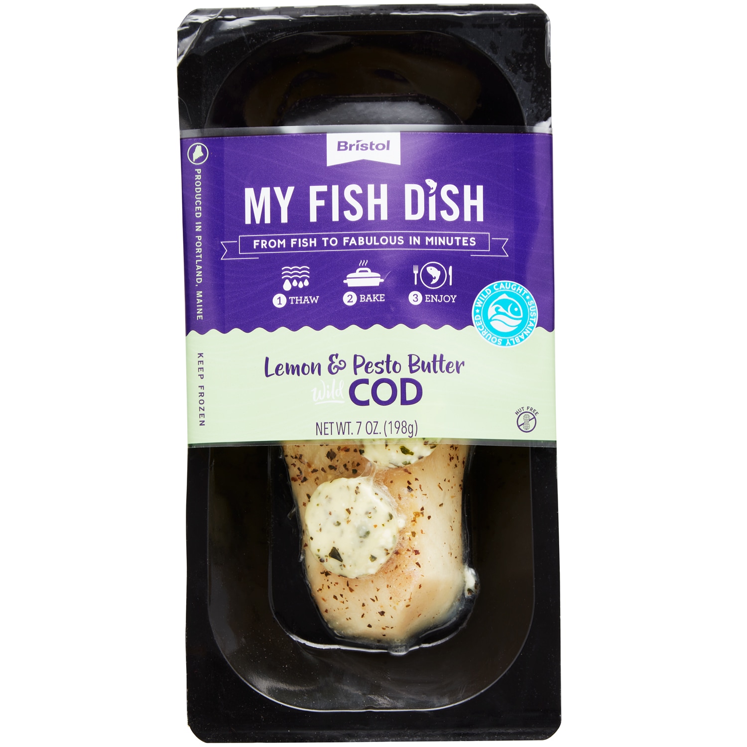 My Fish Dish Lemon & Pesto Butter Cod, Frozen