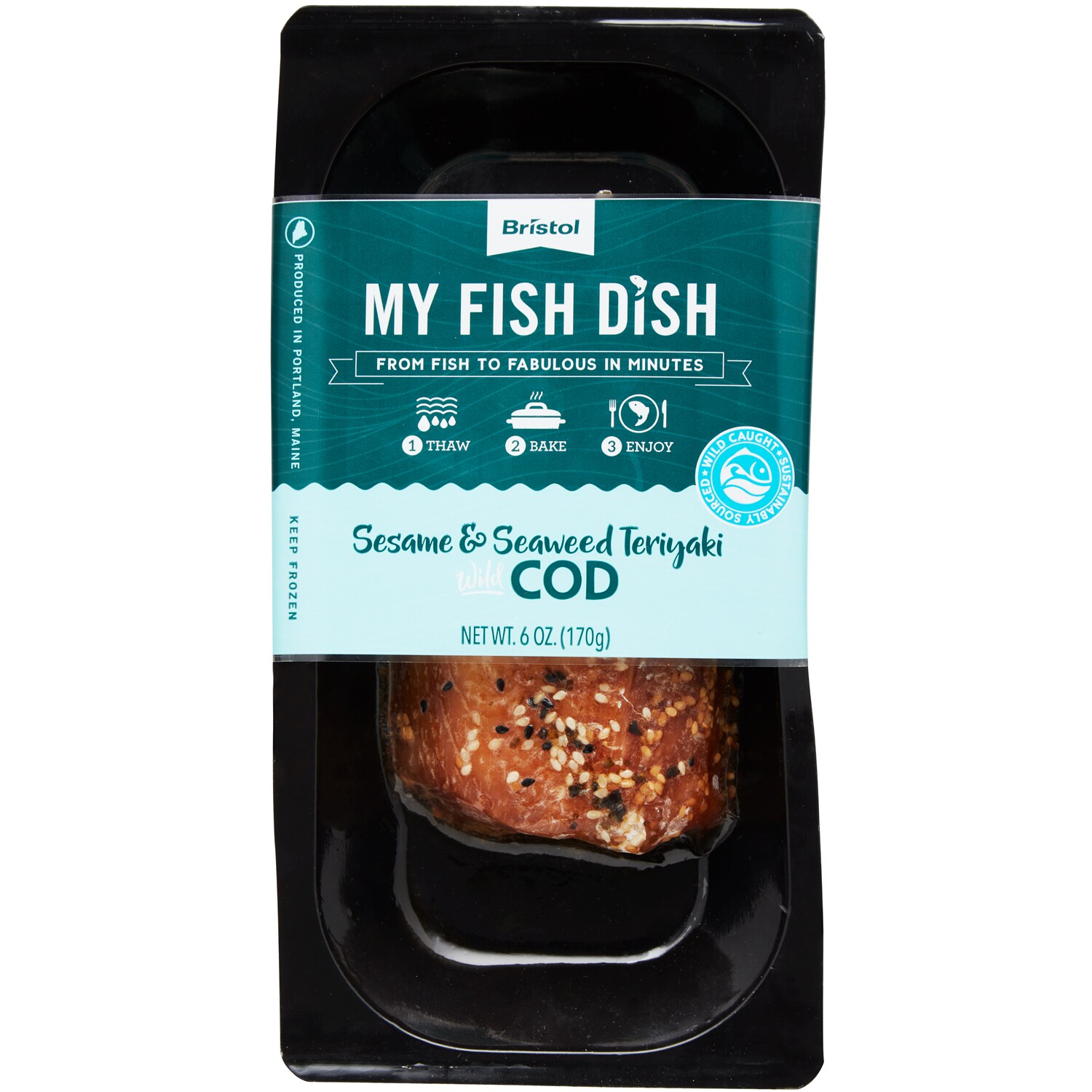 My Fish Dish Sesame & Seaweed Teriyaki Cod, Frozen
