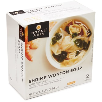 Royal Asia Shrimp Wonton Soup with Bok Choy, Frozen