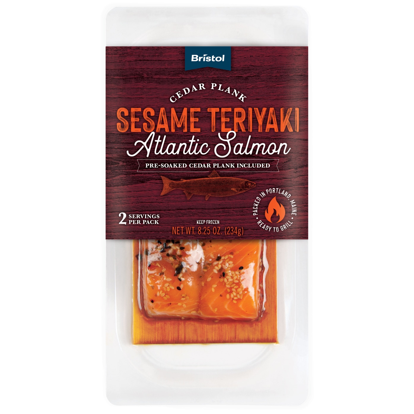 Bristol Cedar Plank Salmon, Sesame Teriyaki, Frozen