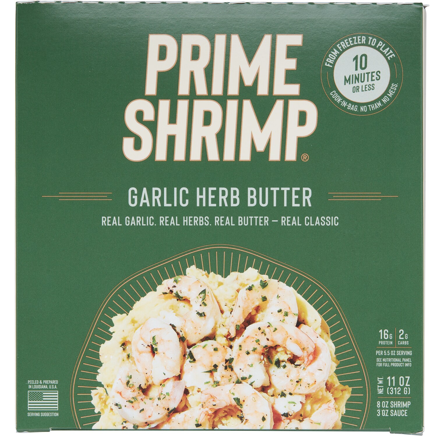 Prime Shrimp Garlic Herb Butter, Frozen