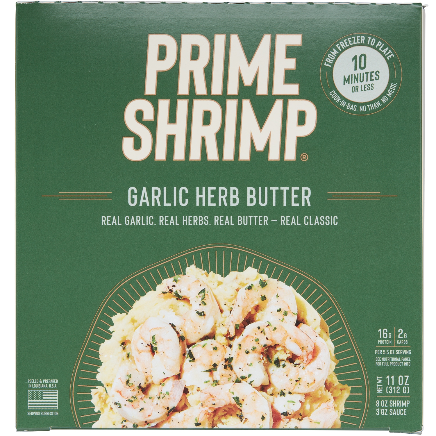 Prime Shrimp Garlic Herb Butter, Frozen