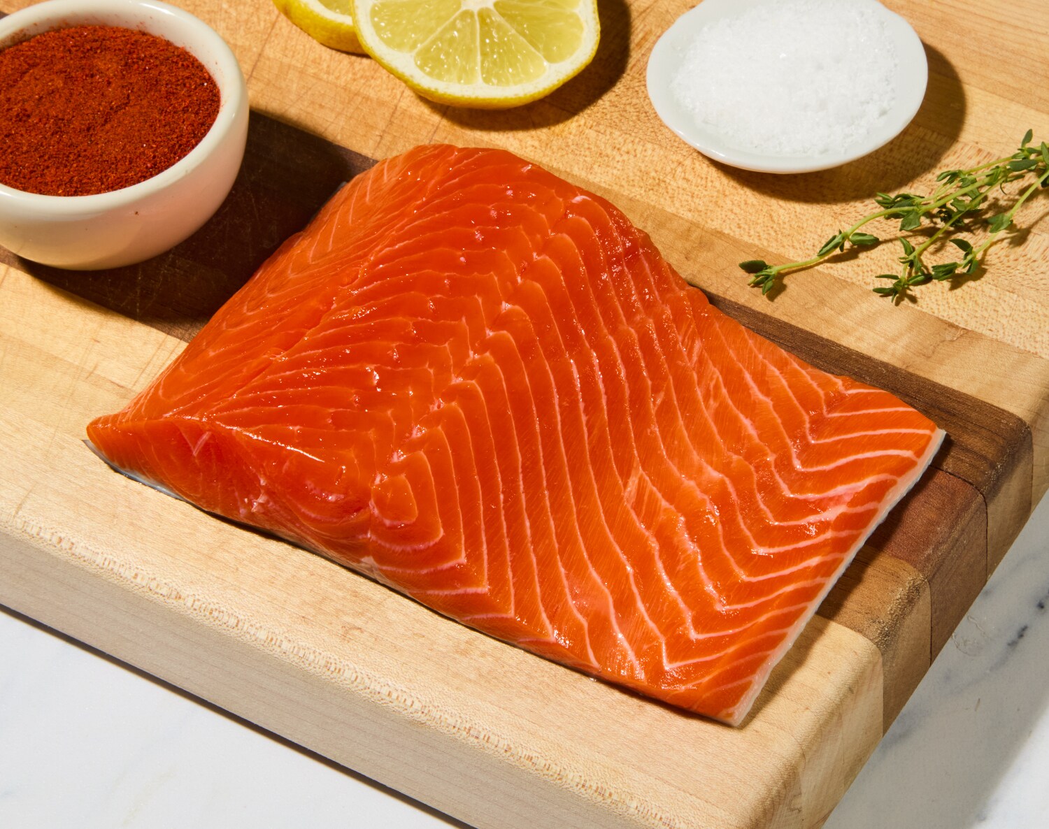 Wild Alaskan Sockeye Salmon Fillet, Fresh, image 2 of 2 slides