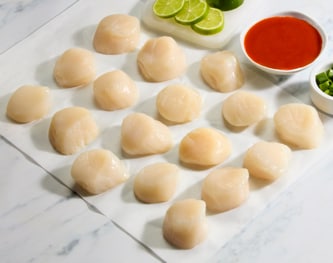 Local Dry Sea Scallops, 10-20/lb