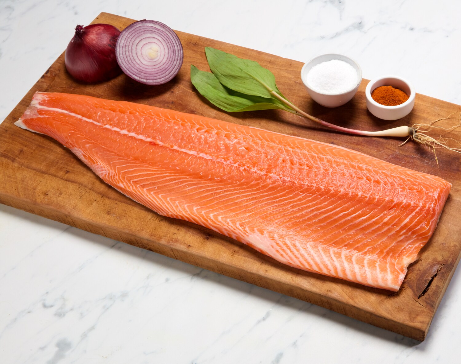 Sixty South Farm-Raised Atlantic Salmon Whole Side Fillet, image 2 of 2 slides