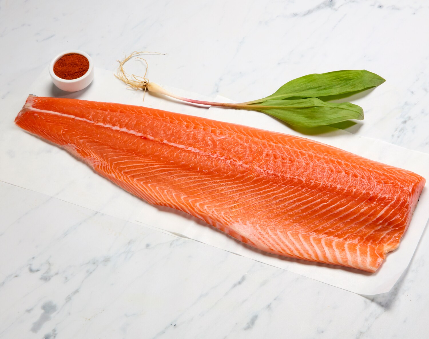 Sixty South Farm-Raised Atlantic Salmon Whole Side Fillet, image 1 of 2 slides