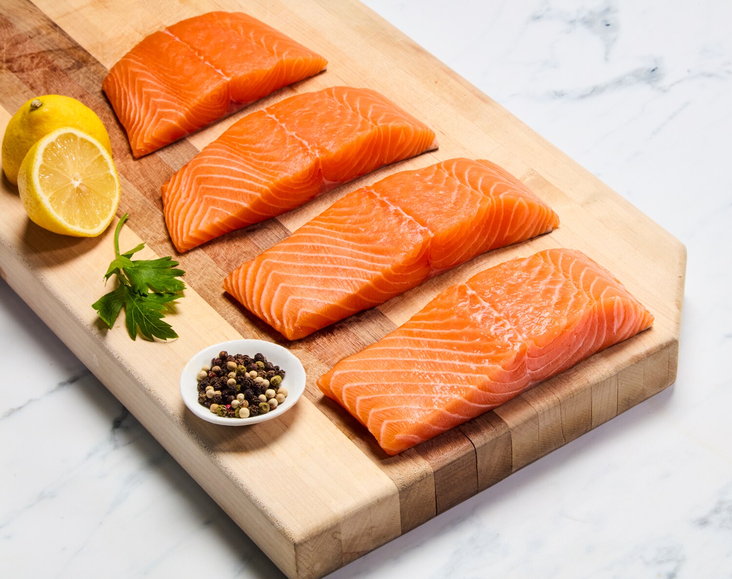 Sixty South Farm-Raised Atlantic Salmon Fillet, Family Pack, image 2 of 2 slides