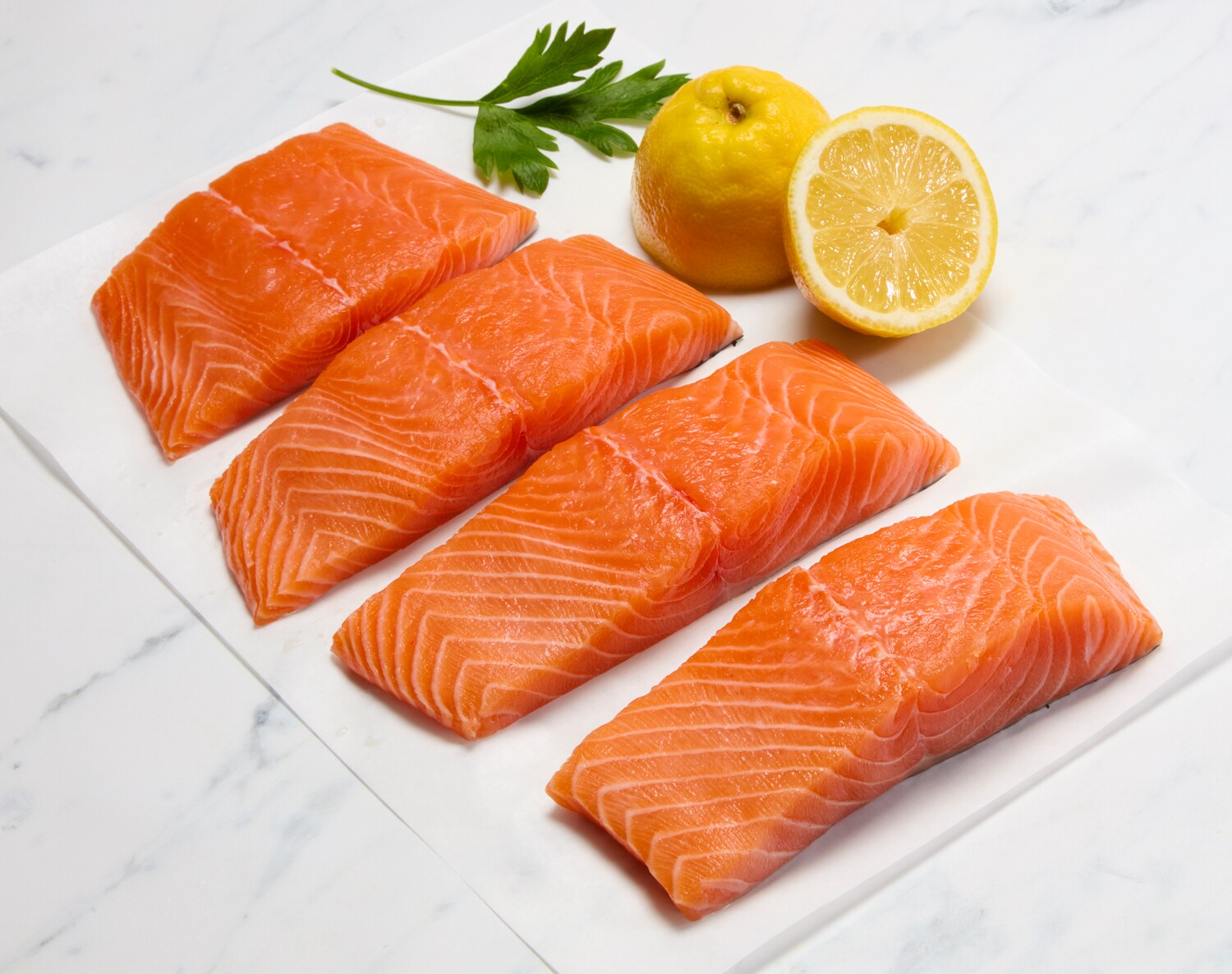 Sixty South Farm-Raised Atlantic Salmon Fillet, Family Pack, image 1 of 2 slides