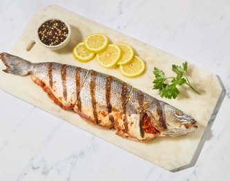 Mediterranean Stuffed Branzino, Family Size (Serves 4-6, approx. 3.5 lbs)