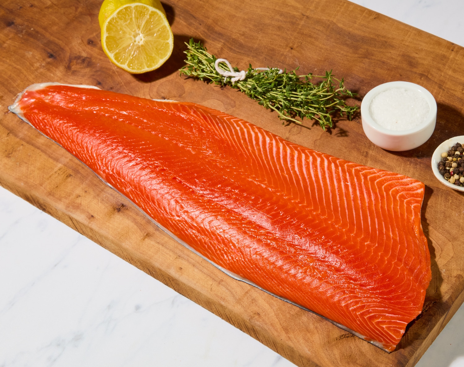 Wild Alaska Sockeye Salmon Whole Side Fillet, image 2 of 2 slides