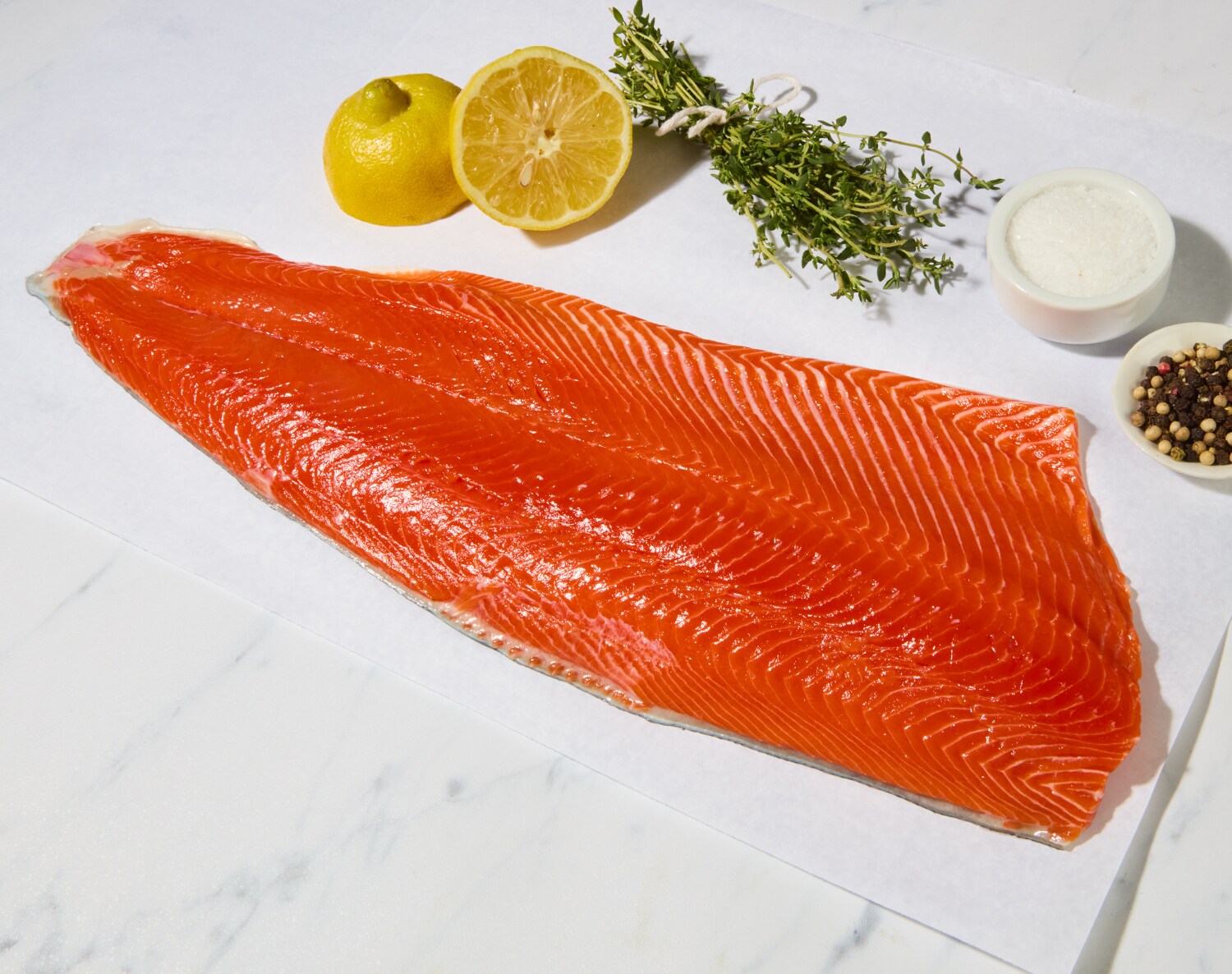 Wild Alaska Sockeye Salmon Whole Side Fillet