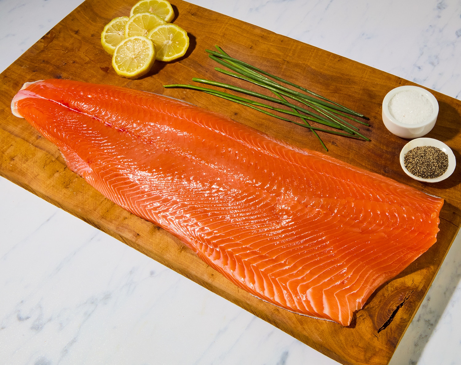 Wild King Salmon Half Side Fillet, image 2 of 2 slides