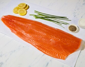 Wild King Salmon Half Side Fillet