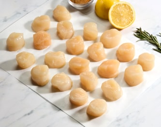 Japanese Hokkaido Dry Sea Scallops 20-30/lb