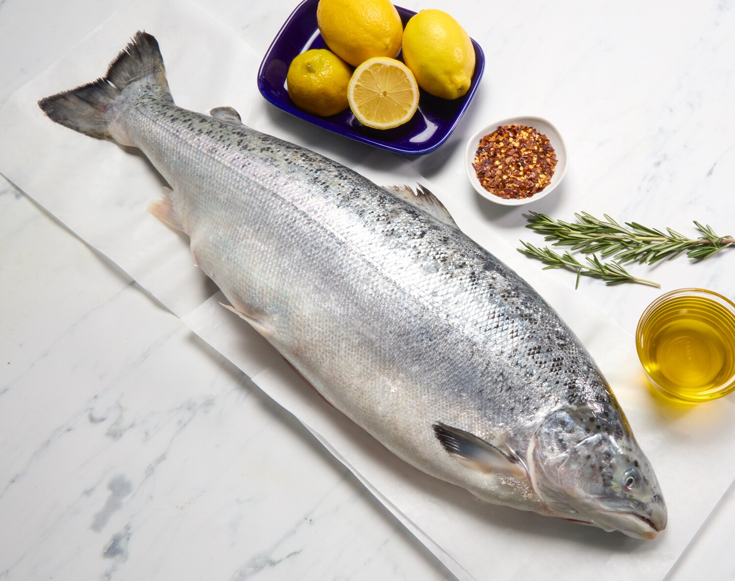 Whole Icelandic Salmon, image 1 of 2 slides