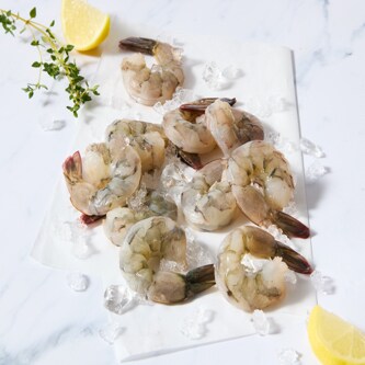 Blue Foot Fresh White Shrimp, Cleaned, 26-30/lb