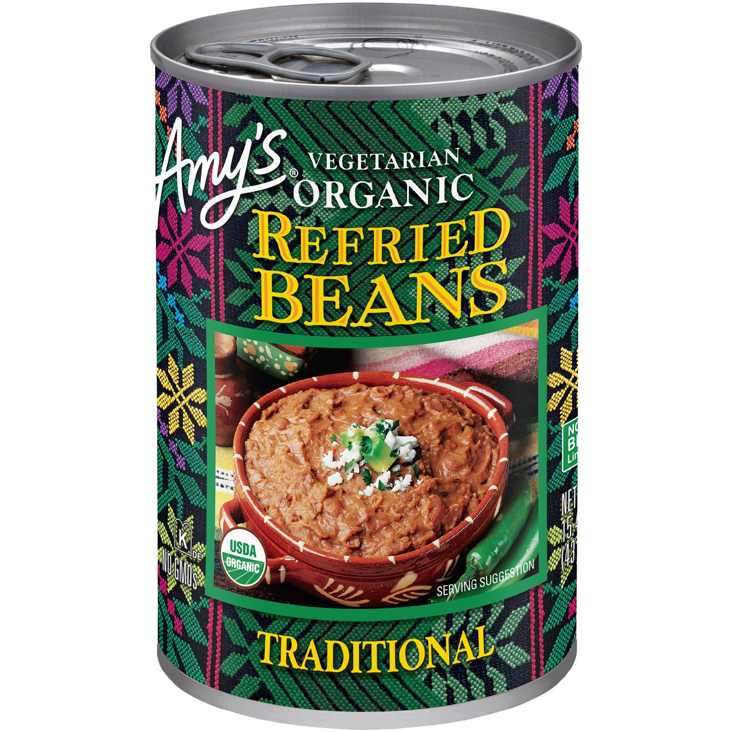 Amy's Organic Vegetarian Refried Beans, Traditional