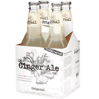 Bruce Cost Fresh Ginger Ginger Ale, Original, Glass Bottles
