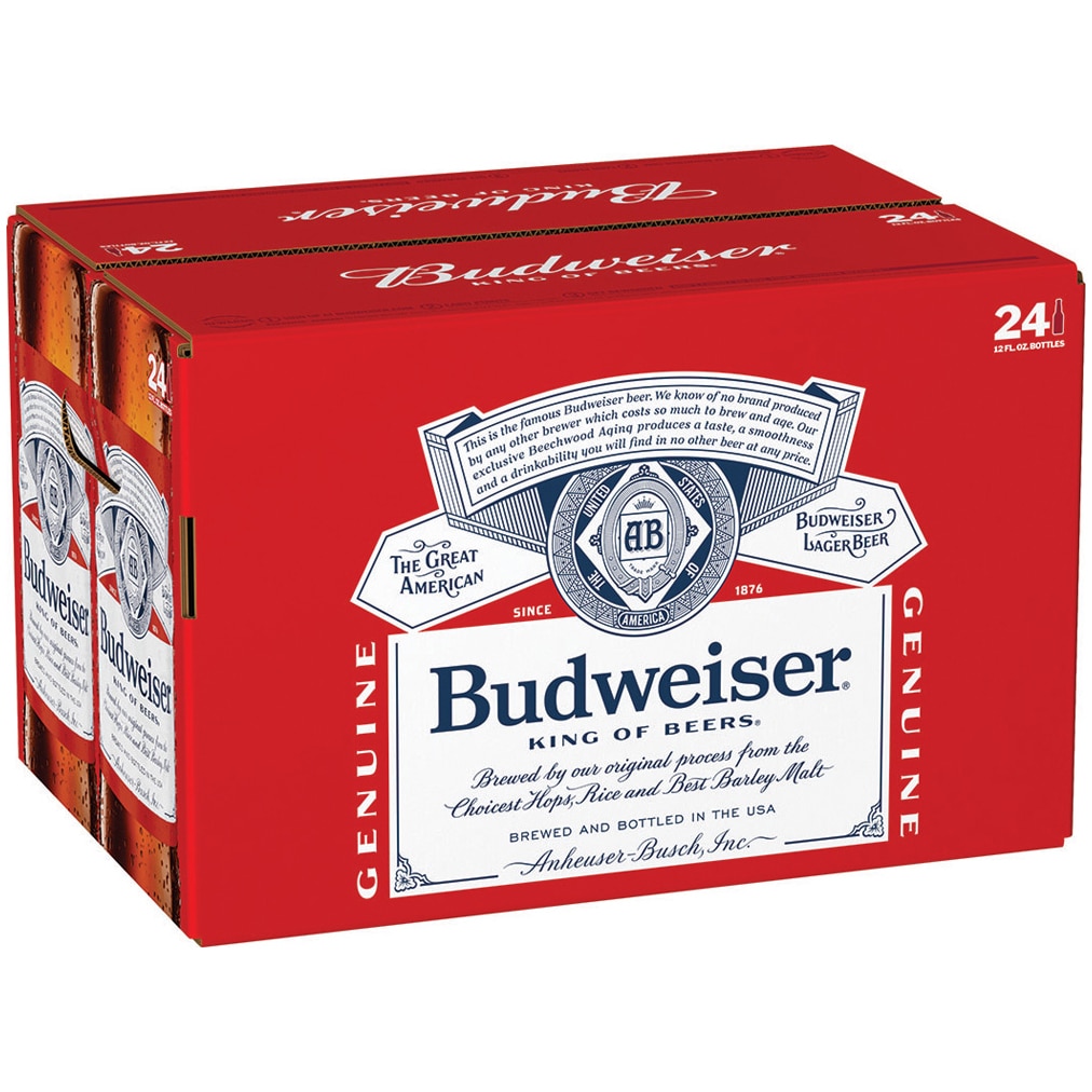 Budweiser Lager, Glass Bottles
