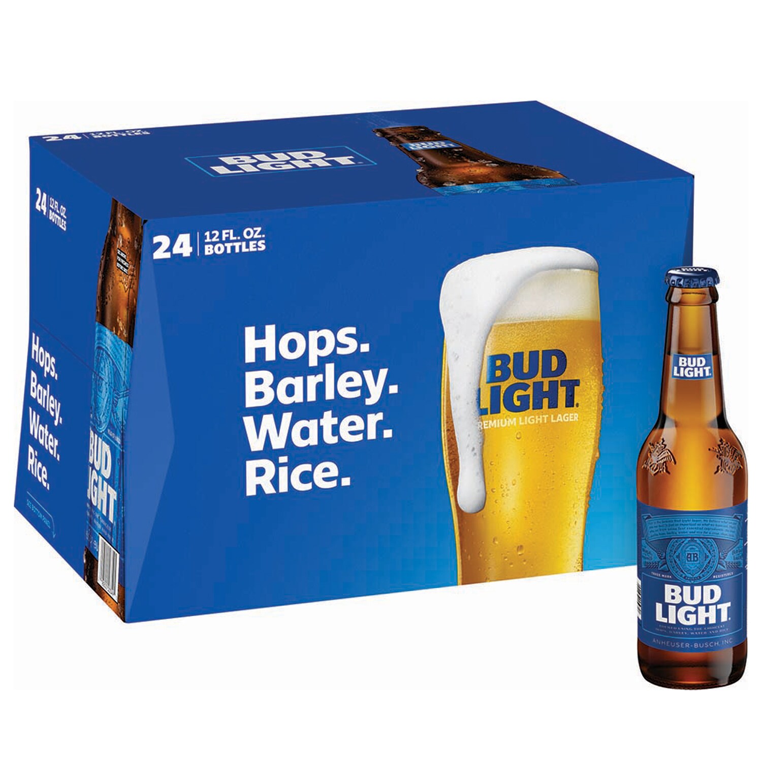 Bud Light Lager, Glass Bottles