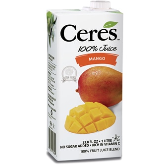 Ceres Mango Juice, Carton