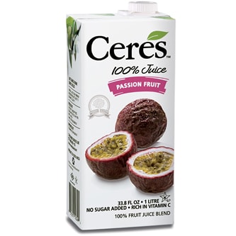 Ceres Passion Fruit Juice, Carton