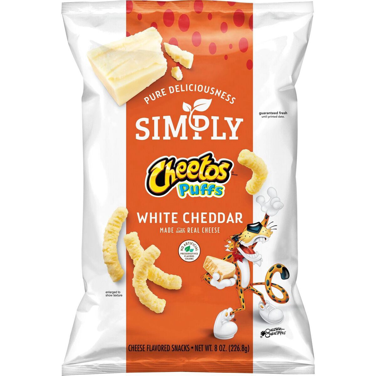 Cheetos Simply Natural White Cheddar Cheese Puffs
