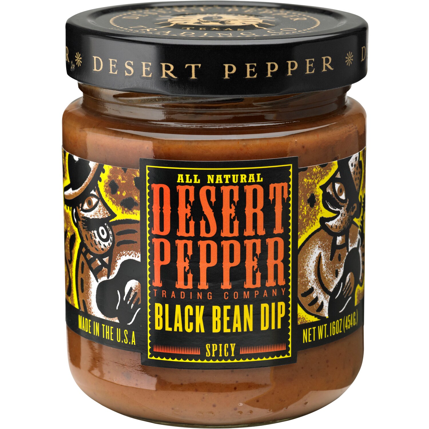 Desert Pepper Black Bean Dip, Spicy