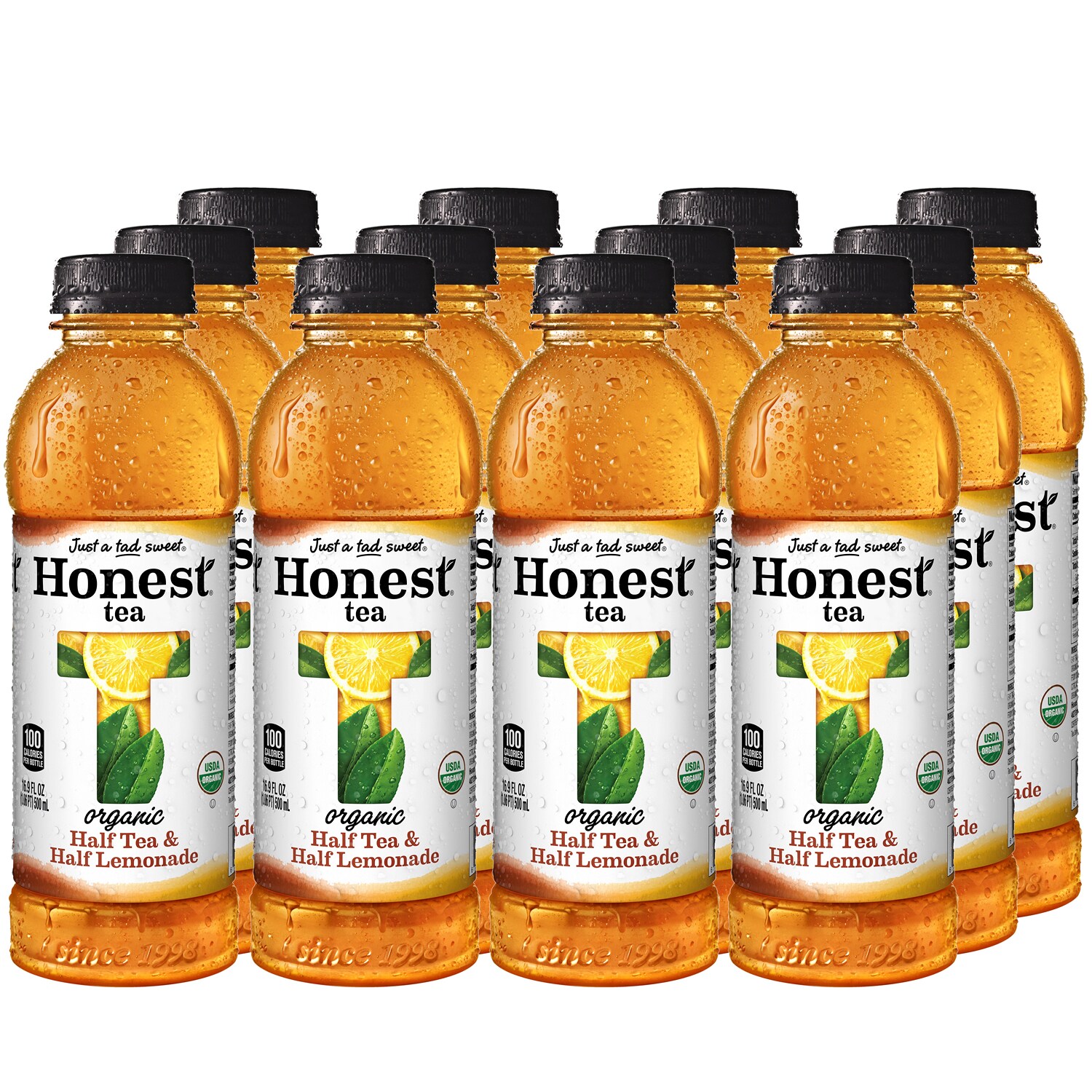 Honest Tea Organic Half Tea and Half Lemonade, Plastic Bottles