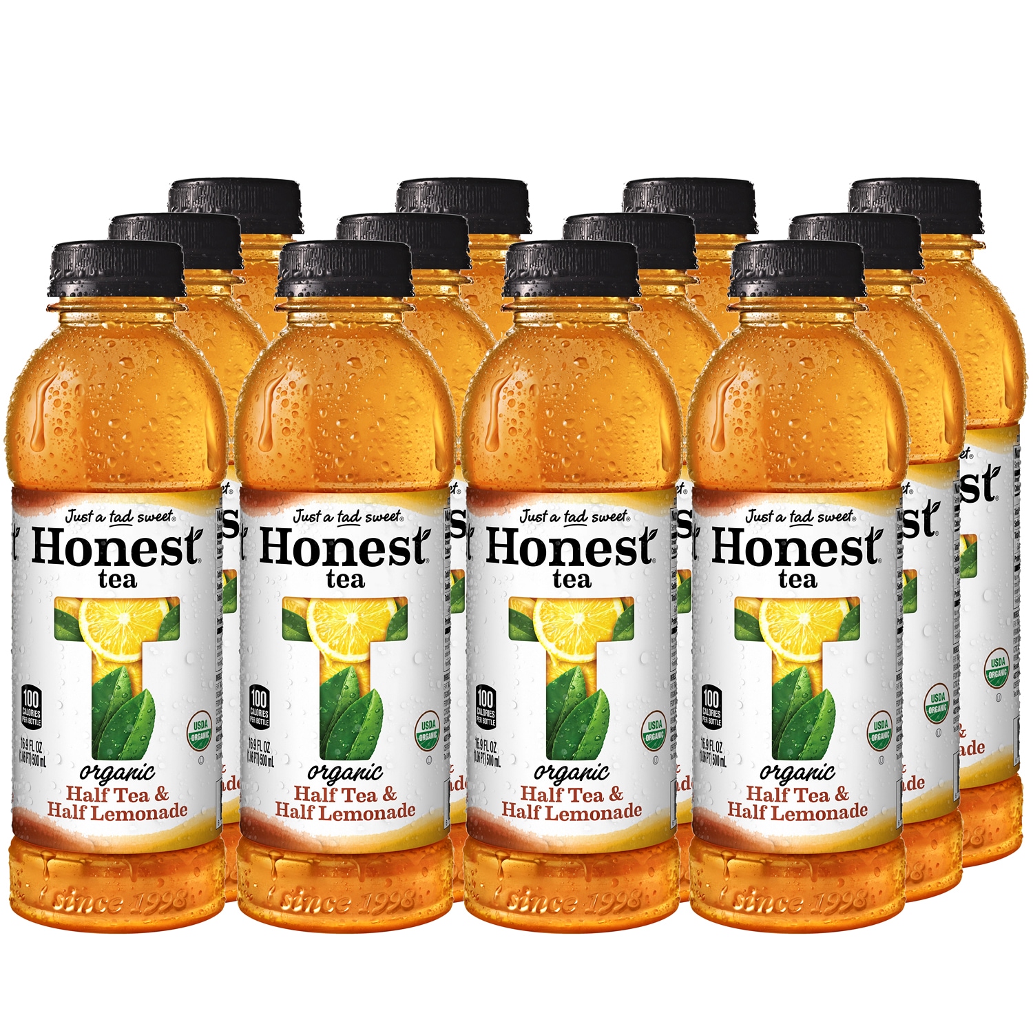Honest Tea Organic Half Tea and Half Lemonade, Plastic Bottles