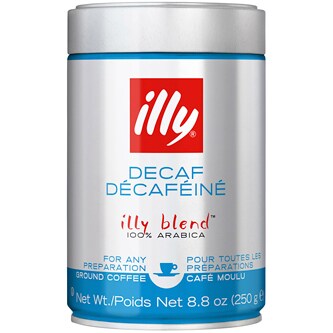illy Ground Espresso Classico Decaffeinated Coffee, Medium Roast