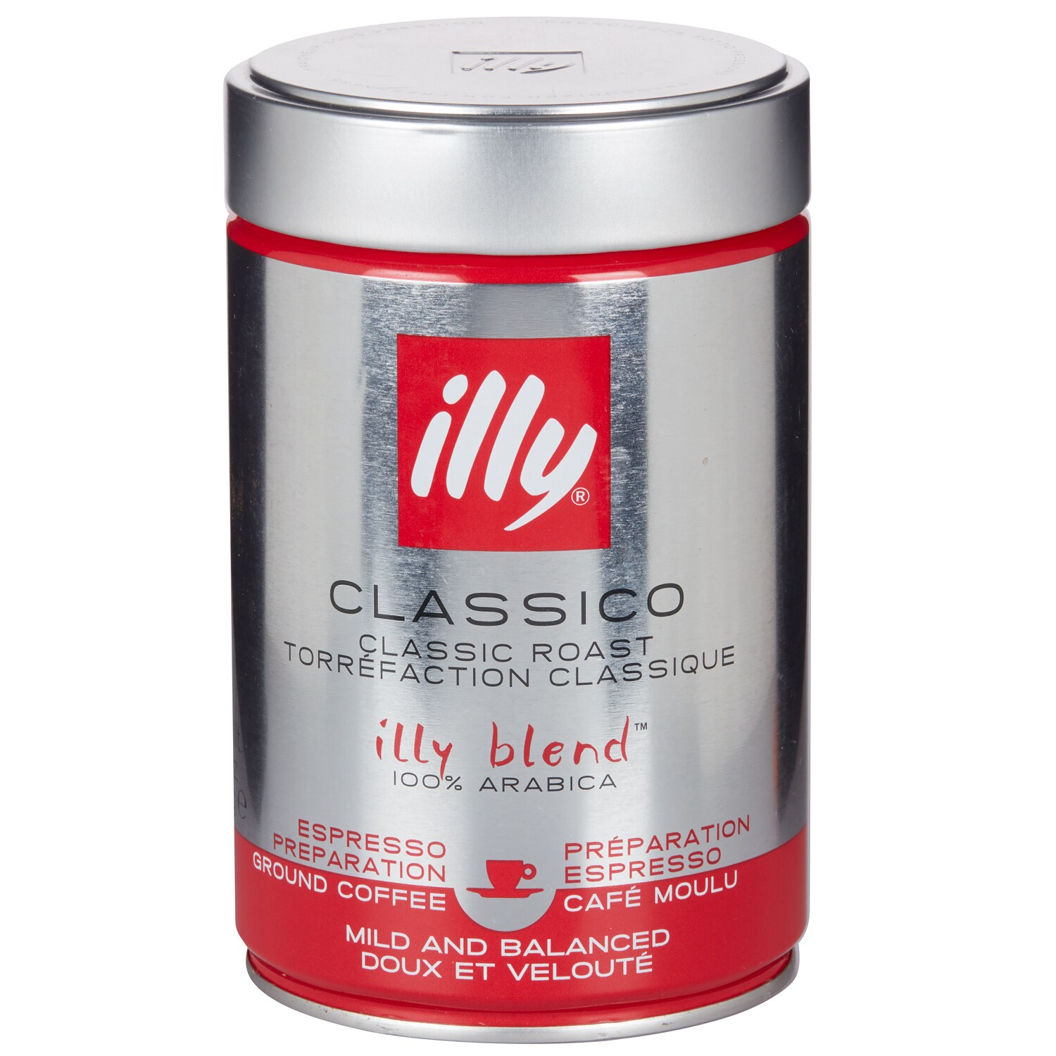 illy Ground Espresso Classico Coffee, Medium Roast