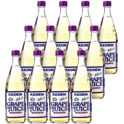 Kedem White Grape Juice, Glass Bottles