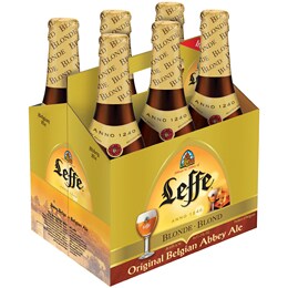 Leffe Blonde Belgian Ale, Glass Bottles