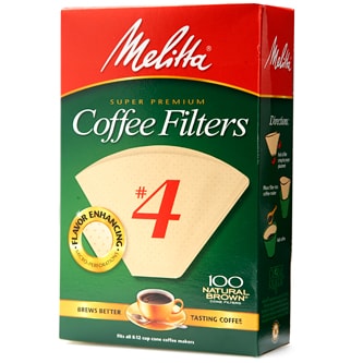 Melitta #4 Natural Brown Coffee Filters