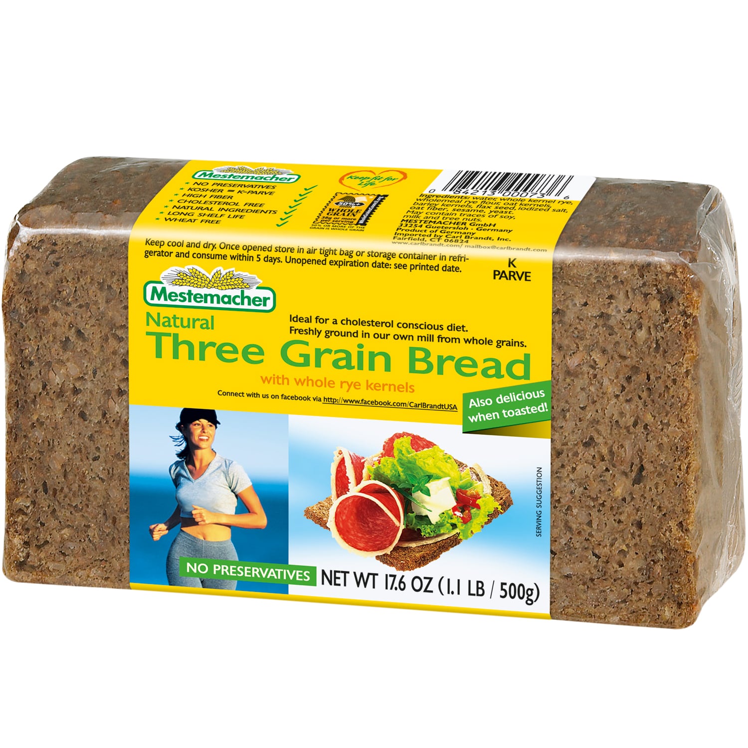 Mestemacher Three Grain Bread