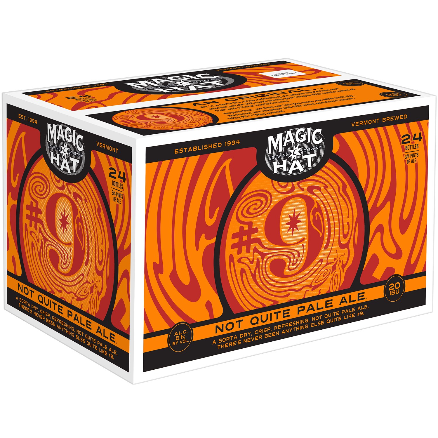 Magic Hat Number 9 Pale Ale, Glass Bottles