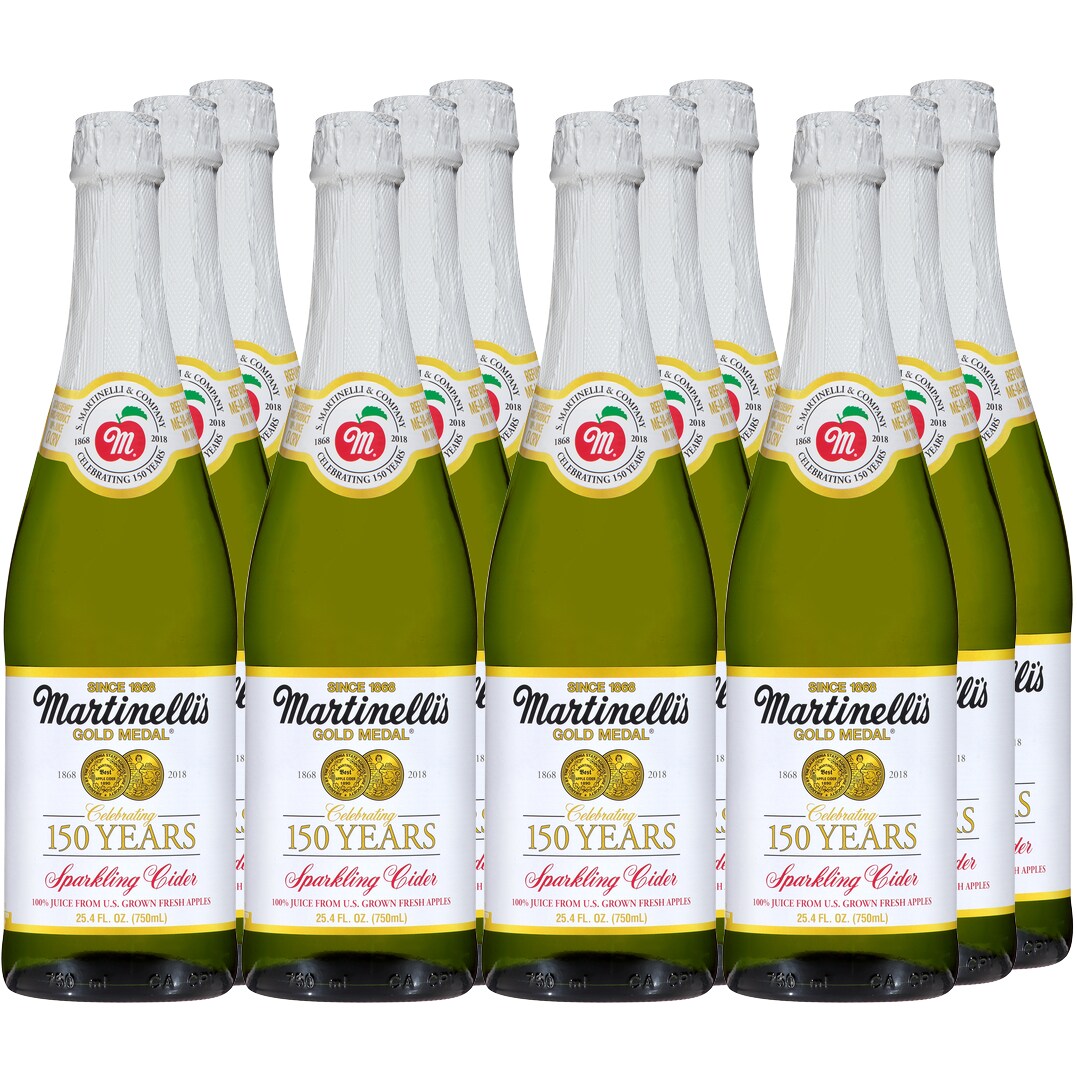 Martinelli's Gold Medal Sparkling Apple Cider, Glass Bottles