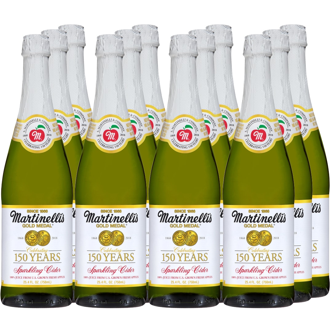 Martinelli's Gold Medal Sparkling Apple Cider, Glass Bottles